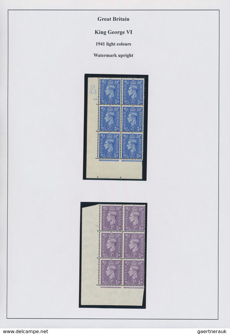 Großbritannien: 1941/1951, KGVI, Specialised Mint Collection Of Apprx. 277 Stamps On Album Pages, Co - Sonstige & Ohne Zuordnung