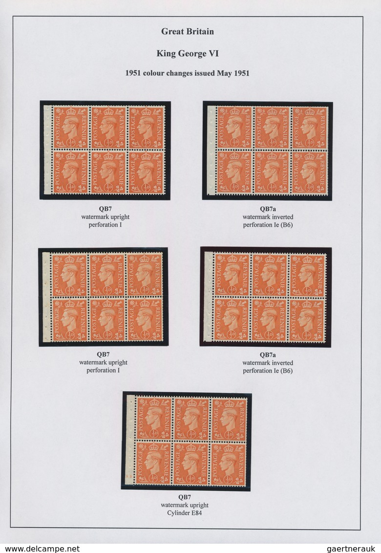 Großbritannien: 1941/1951, KGVI, Specialised Mint Collection Of Apprx. 277 Stamps On Album Pages, Co - Otros & Sin Clasificación