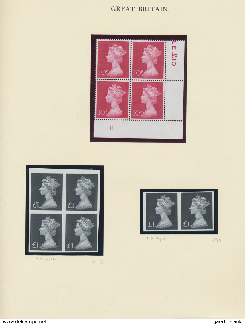 Großbritannien - Machin: 1967/1990 (ca.), PRE-DECIMAL And DECIMAL MACHIN ISSUES, Extraordinary Speci - Machins