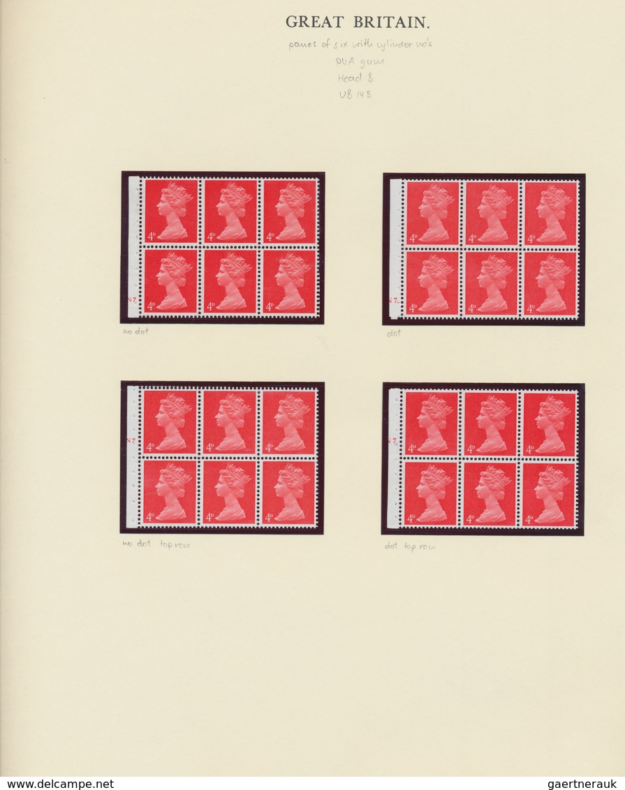 Großbritannien - Machin: 1967/1990 (ca.), PRE-DECIMAL and DECIMAL MACHIN ISSUES, extraordinary speci