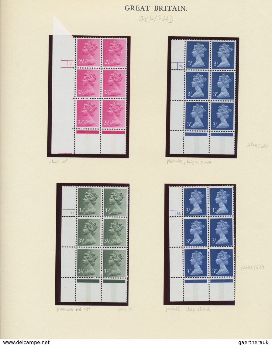 Großbritannien - Machin: 1967/1990 (ca.), PRE-DECIMAL and DECIMAL MACHIN ISSUES, extraordinary speci