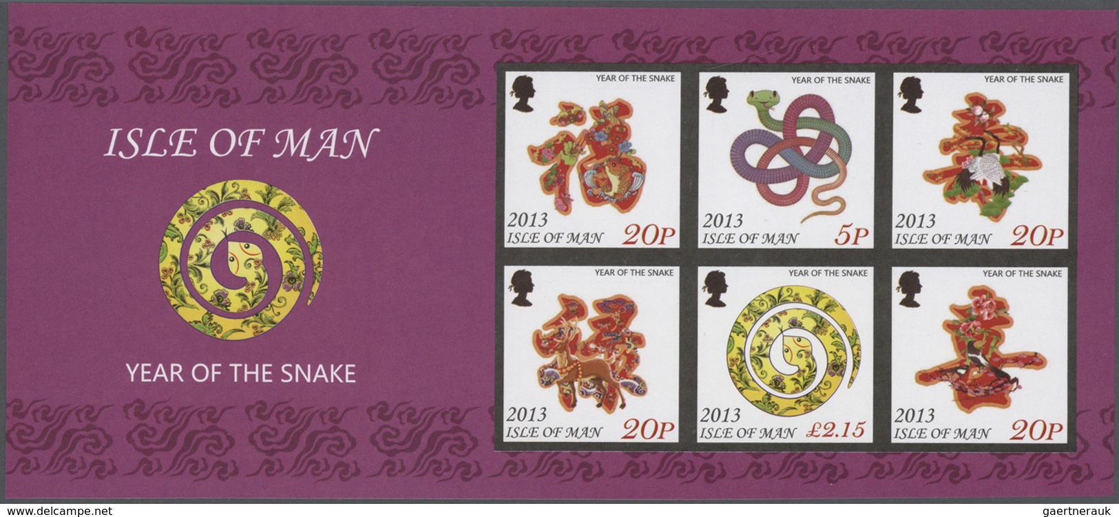 Großbritannien - Isle of Man: 2008/2014. Remarkable collection with imperforate mint, nh, issues. Th