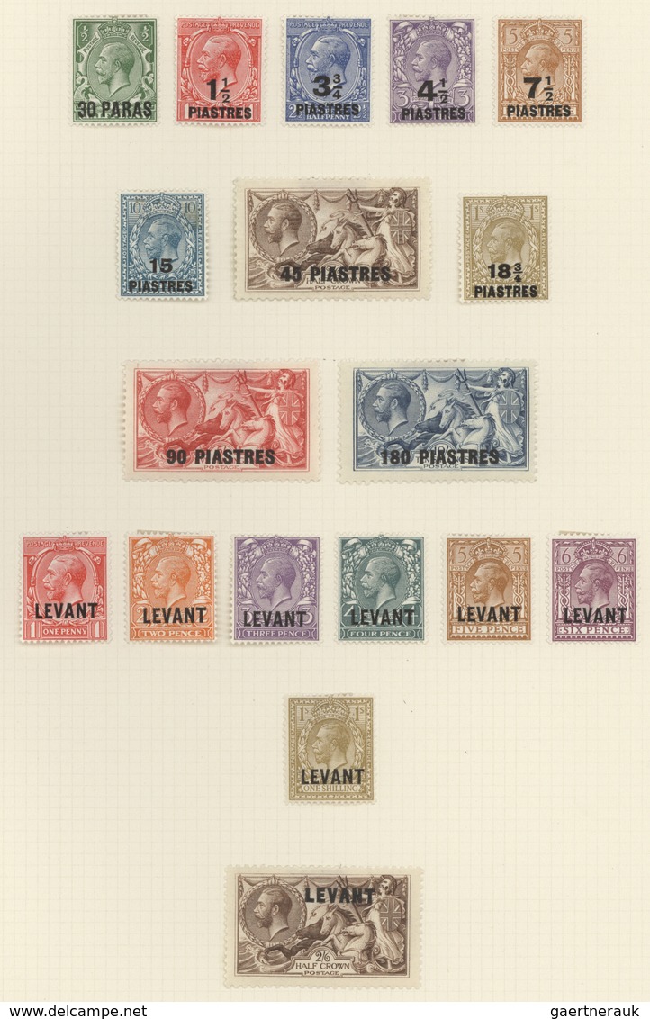Britische Post In Der Türkei: 1880/1920, British Levante Collection Mint LH (few Used) Incl. Some Hi - Sonstige & Ohne Zuordnung
