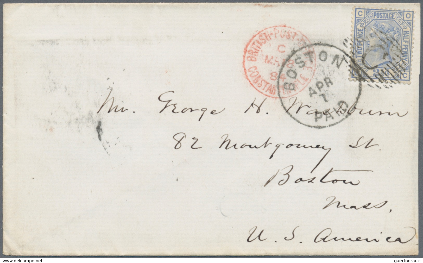 Britische Post In Der Türkei: 1884/1922, Lot Of Eleven Covers/cards/used Stationeries (plus Two Fron - Sonstige & Ohne Zuordnung