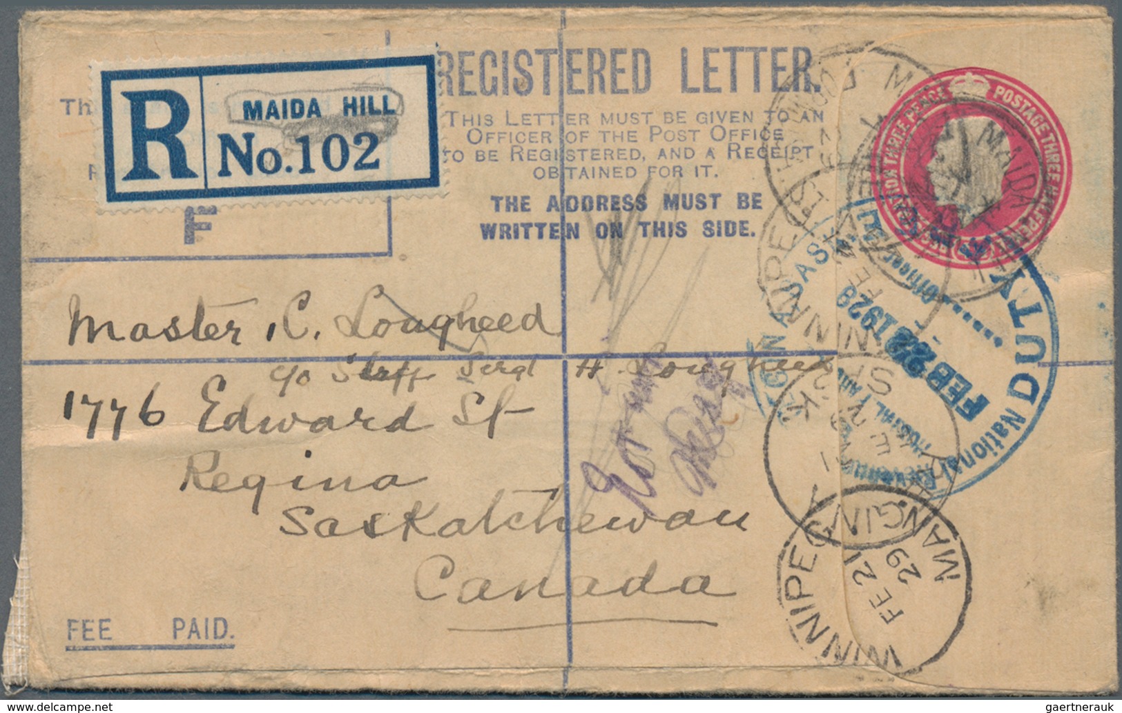 Großbritannien - Ganzsachen: 1902/53 KINGS Ca. 220 Unused And Commercially Used Postal Stationeries, - 1840 Mulready Omslagen En Postblad