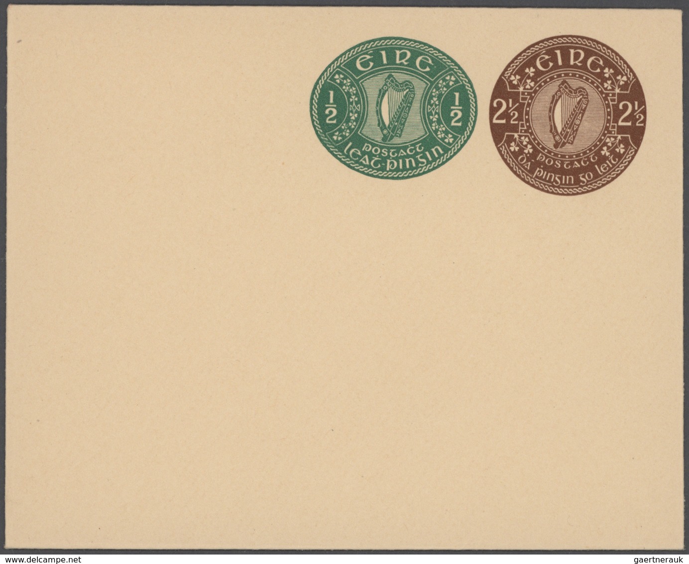 Irland: 1922/94 accumulation of ca. 480 unused/CTO-used and commercially used postal stationeries (p