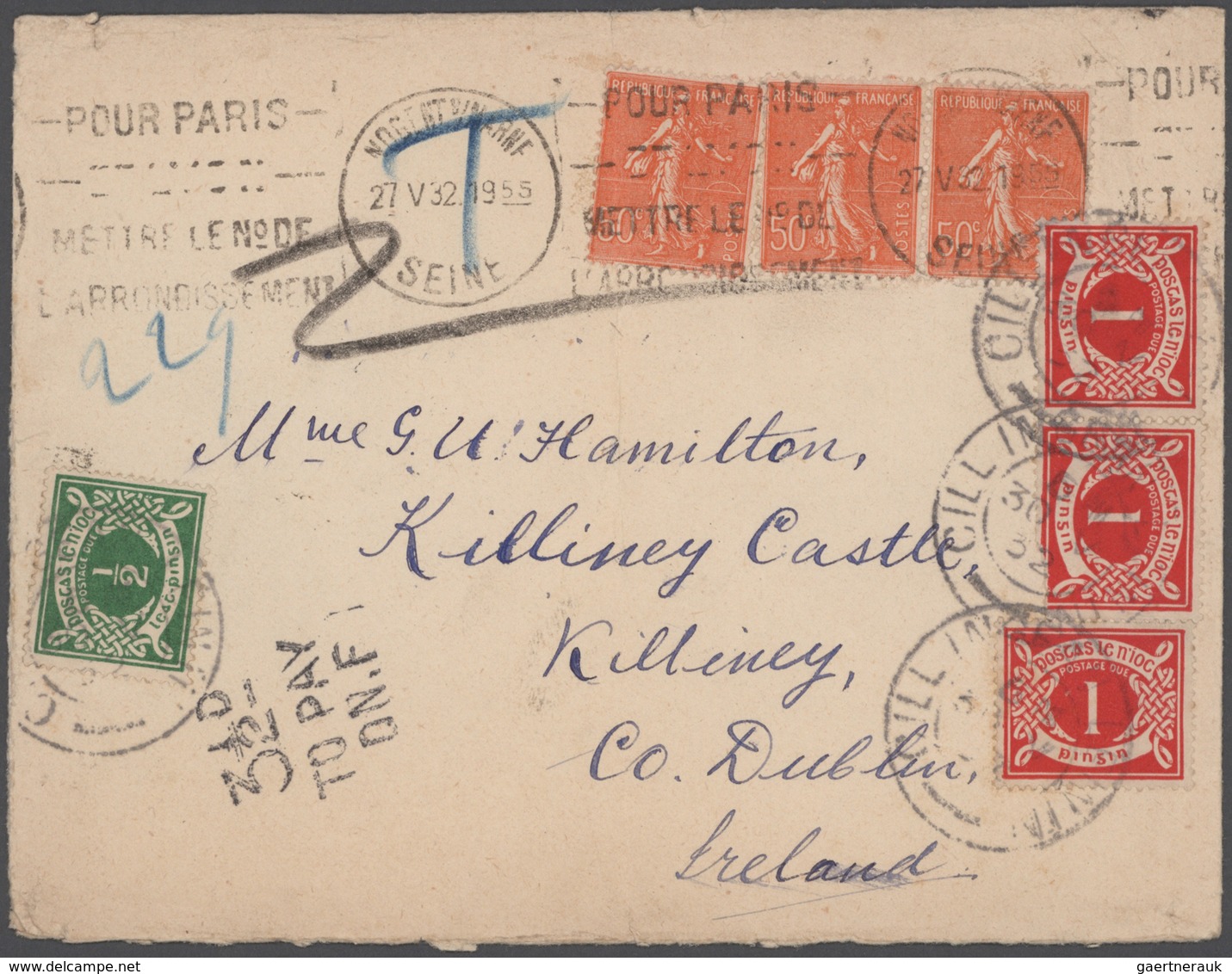 Irland: 1922/94 accumulation of ca. 480 unused/CTO-used and commercially used postal stationeries (p