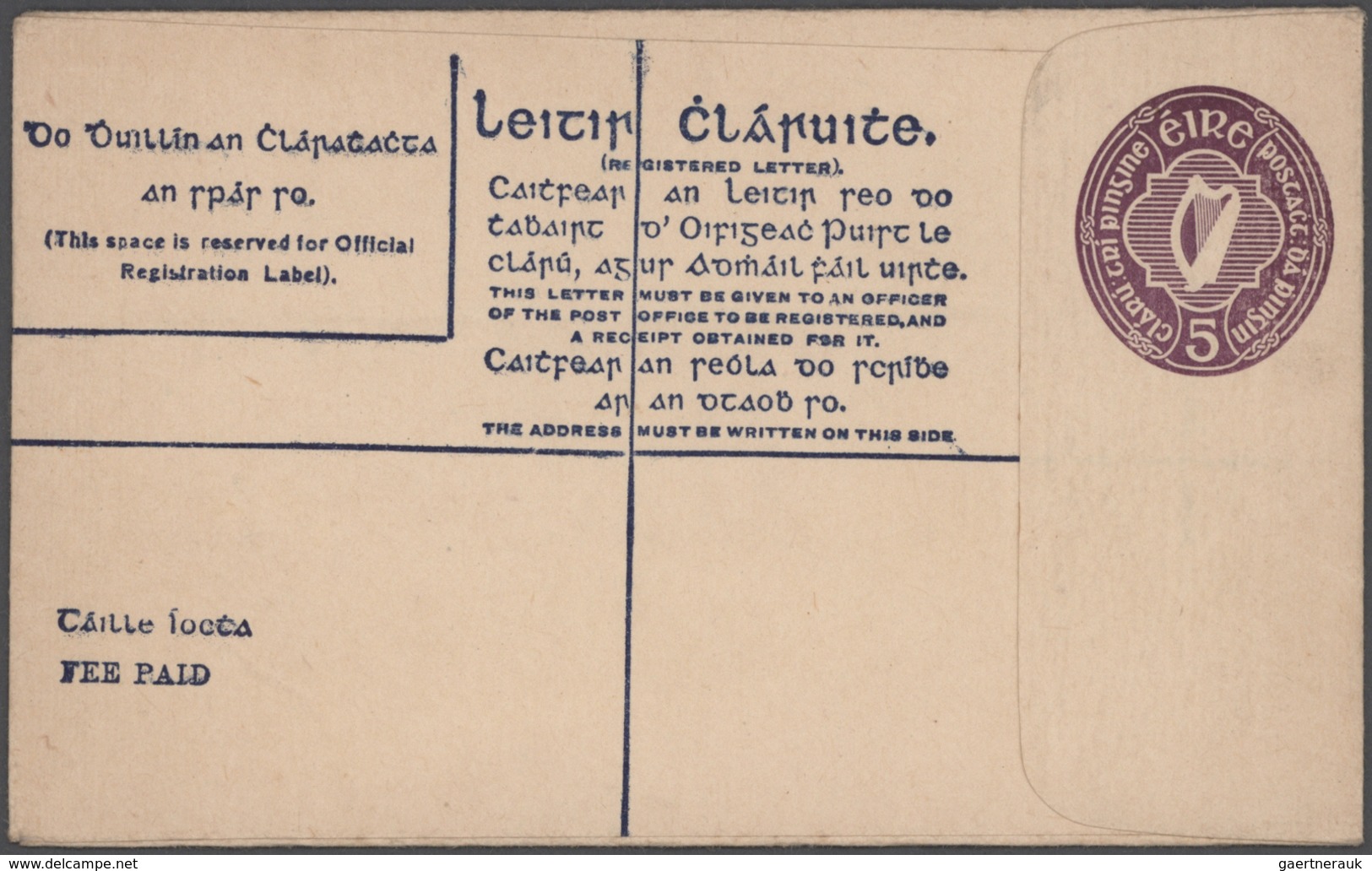 Irland: 1922/94 accumulation of ca. 480 unused/CTO-used and commercially used postal stationeries (p