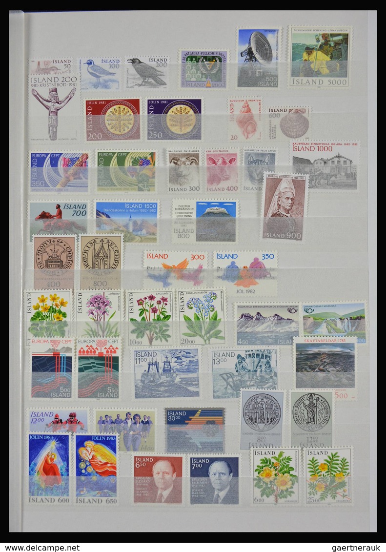 Island: 1873-2015: Very Well Filled, MNH, Mint Hinged And Used Collection Iceland 1873-2015 In 2 Sto - Autres & Non Classés