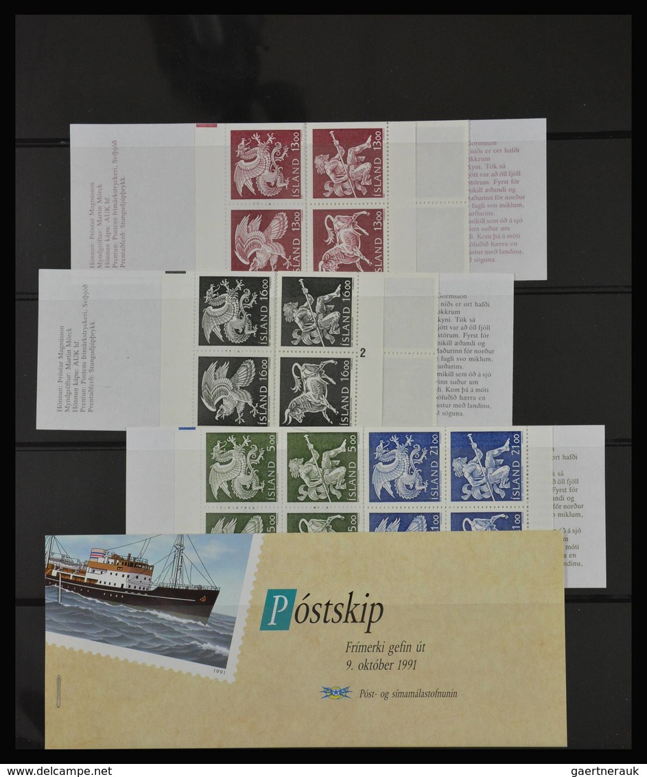 Island: 1873-2015: Very well filled, MNH, mint hinged and used collection Iceland 1873-2015 in 2 sto