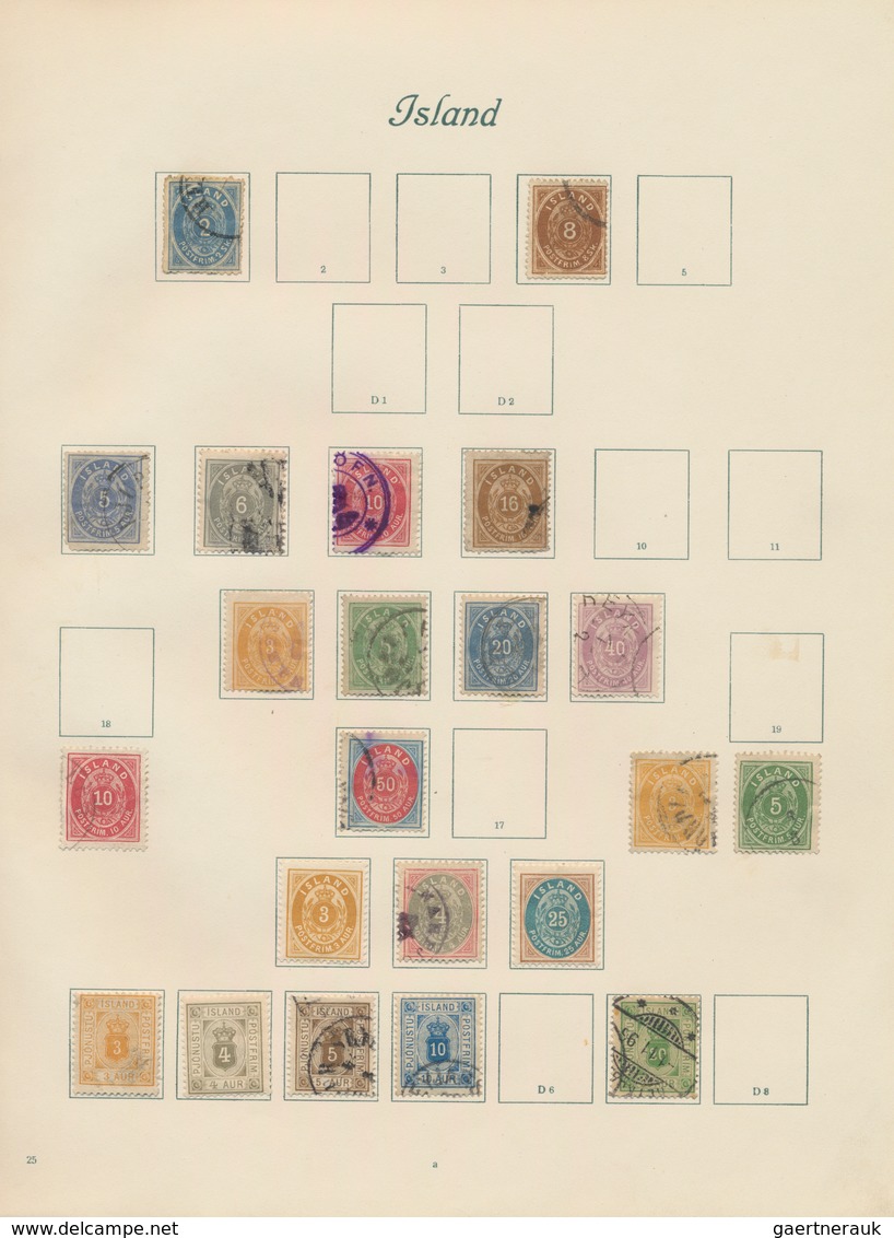 Island: 1876/1931, Mint And Used Collection On Album Pages, Showing A Nice Section Early Issues, Fol - Otros & Sin Clasificación