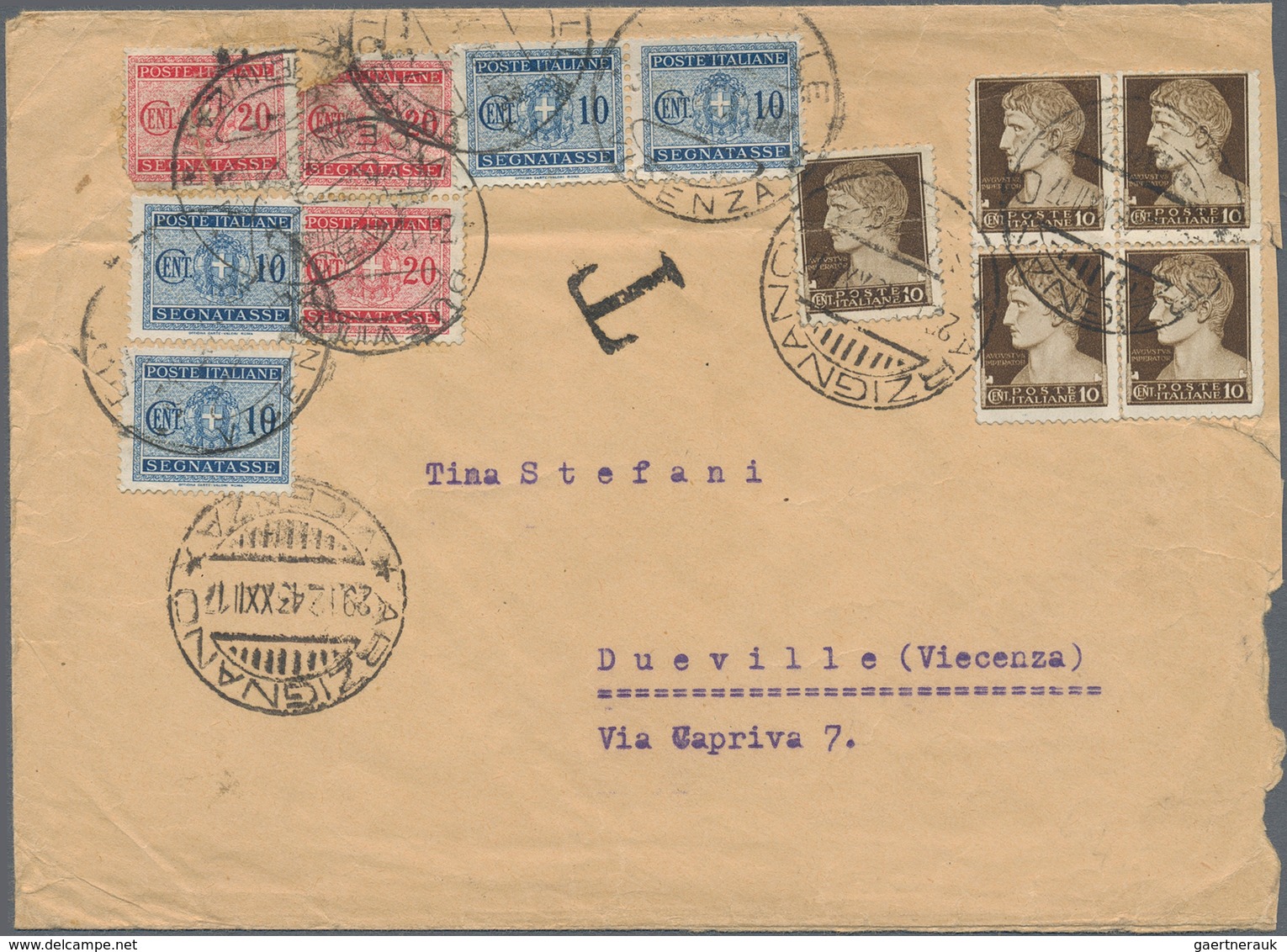 Italien: 1813/1945, Italy/area, lot of 72 covers/cards incl. 14 stampless lettersheets, ten Italian