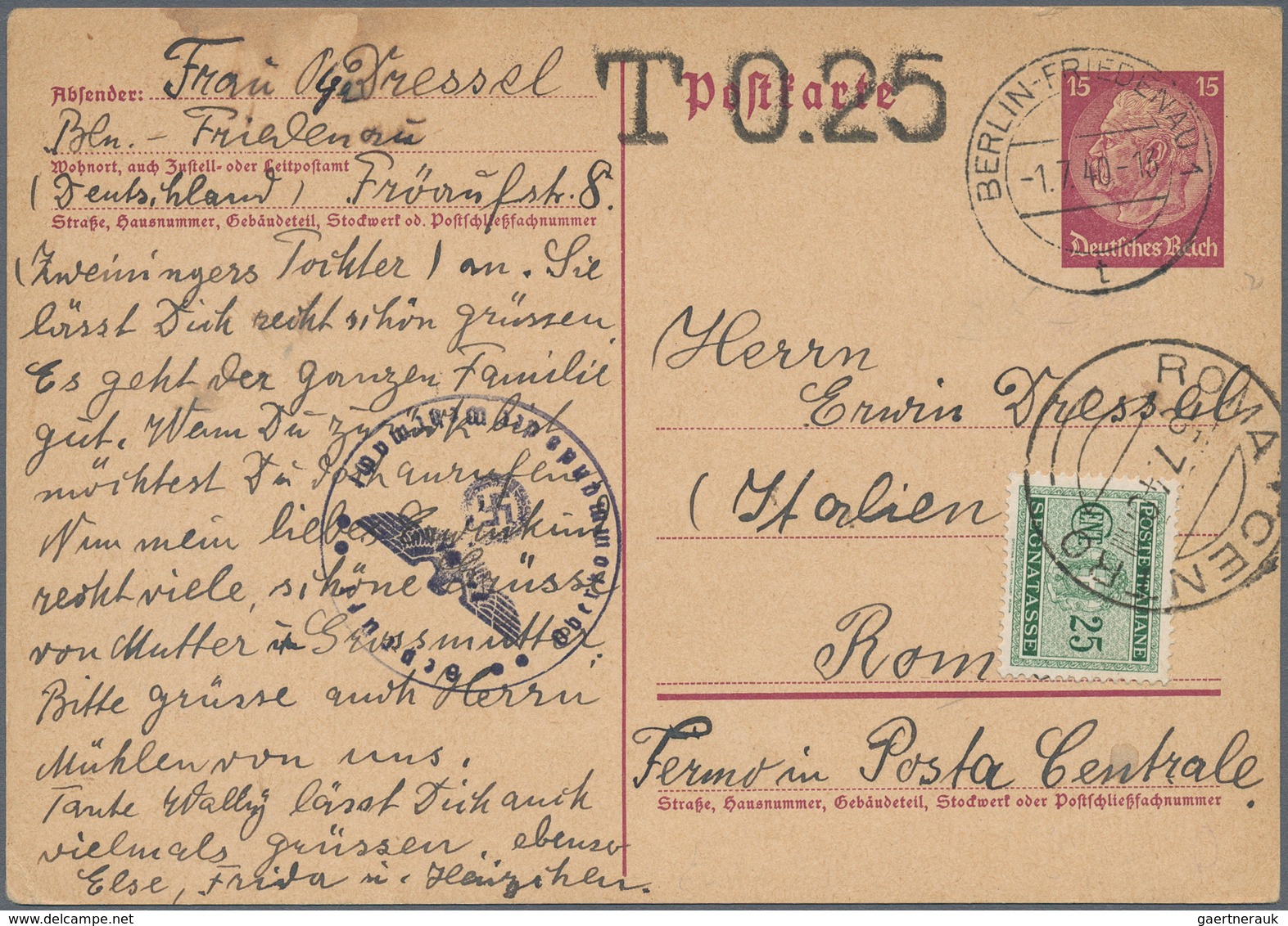 Italien: 1813/1945, Italy/area, lot of 72 covers/cards incl. 14 stampless lettersheets, ten Italian