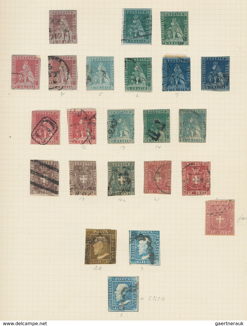 Italien: 1851-1950: Mint And Used Collection On Pages In A Binder, From Some Stamps From Old Italian - Sammlungen