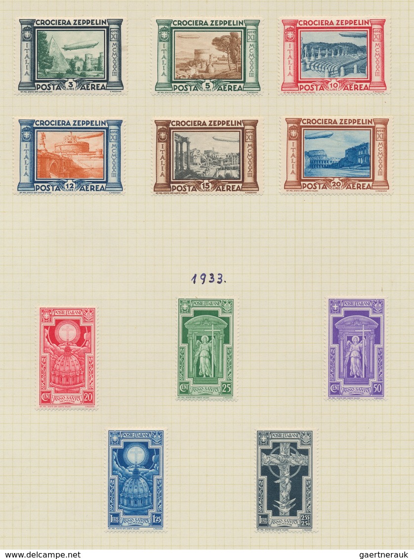 Italien: 1851-1950: Mint And Used Collection On Pages In A Binder, From Some Stamps From Old Italian - Lotti E Collezioni