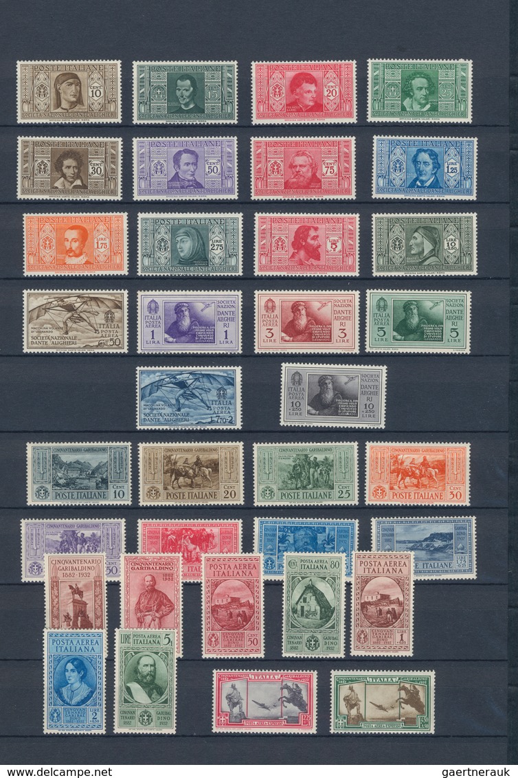 Italien: 1869/1944, A Lovely Mint Collection Comprising Many Better Issues, E.g. 1890 Overprints, 19 - Lotti E Collezioni