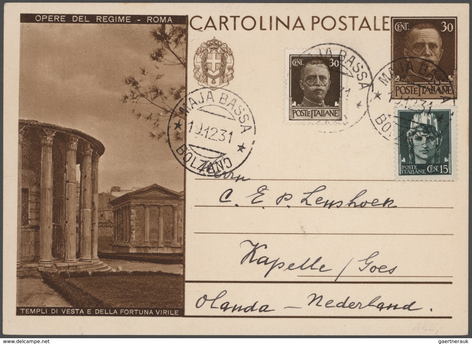 Italien: 1873/1997 Accumulation Of Ca. 430 Unused/CTO-used And Used Postal Stationeries (picture Pos - Colecciones