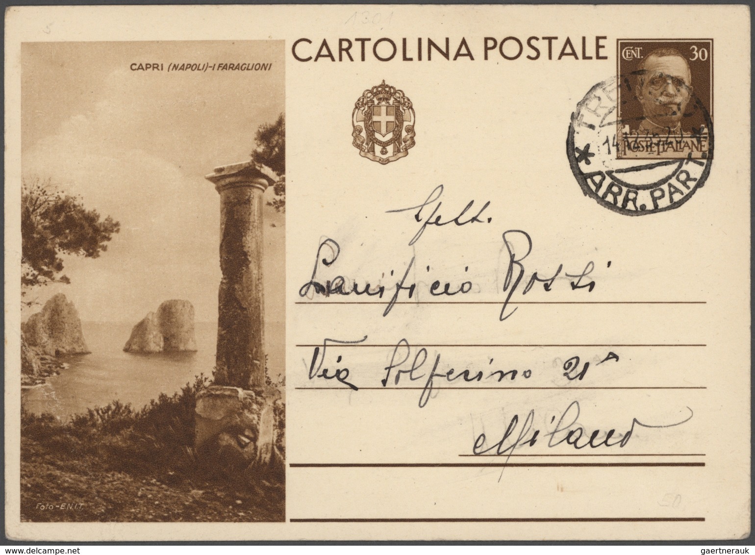 Italien: 1873/1997 Accumulation Of Ca. 430 Unused/CTO-used And Used Postal Stationeries (picture Pos - Sammlungen