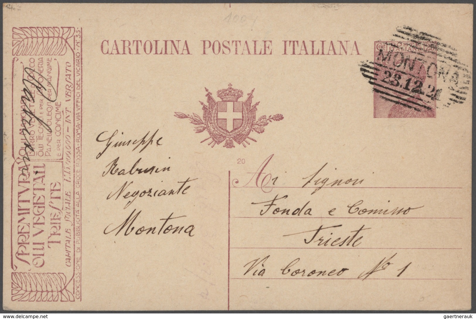 Italien: 1873/1997 accumulation of ca. 430 unused/CTO-used and used postal stationeries (picture pos