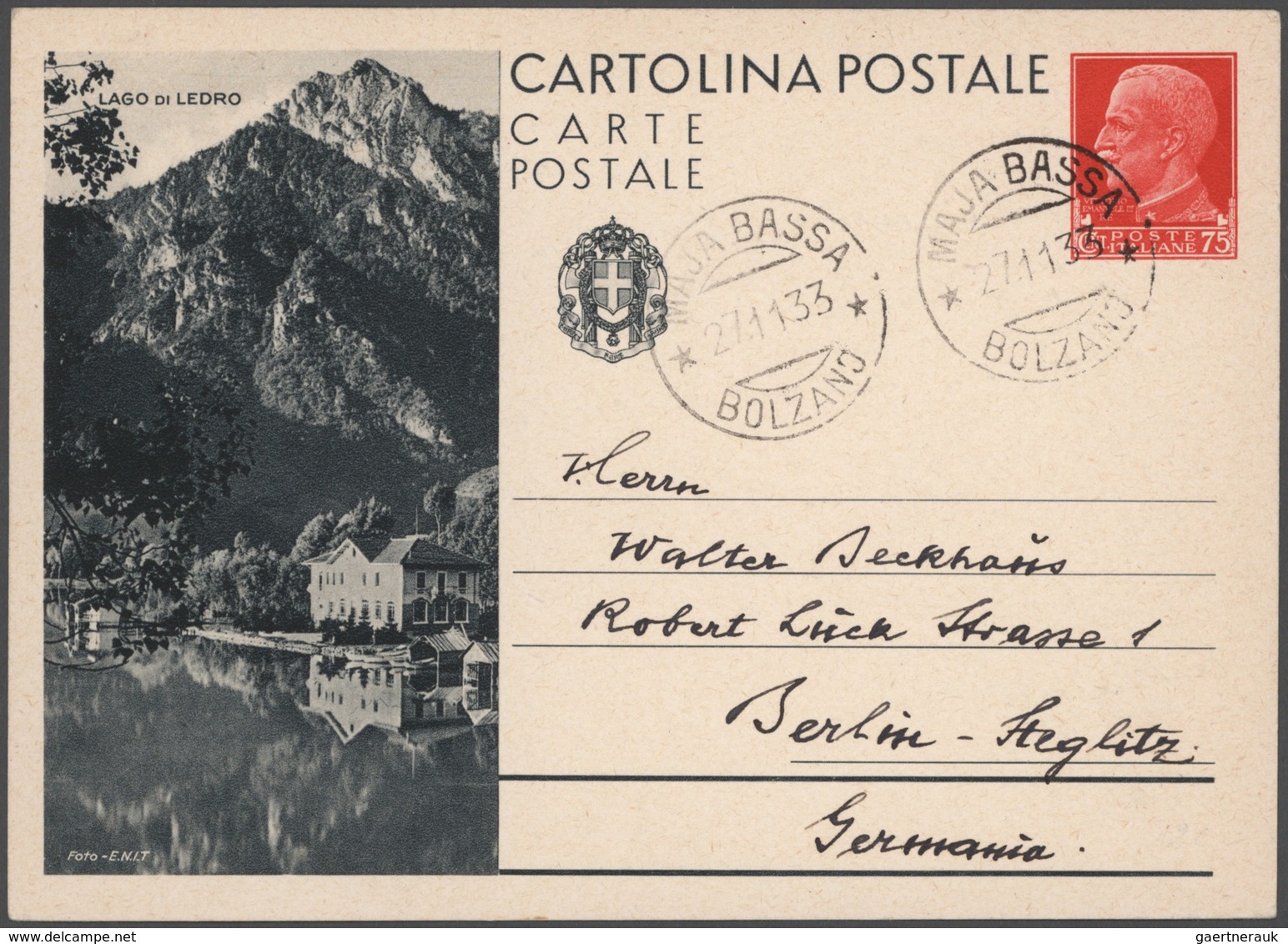 Italien: 1873/1997 accumulation of ca. 430 unused/CTO-used and used postal stationeries (picture pos