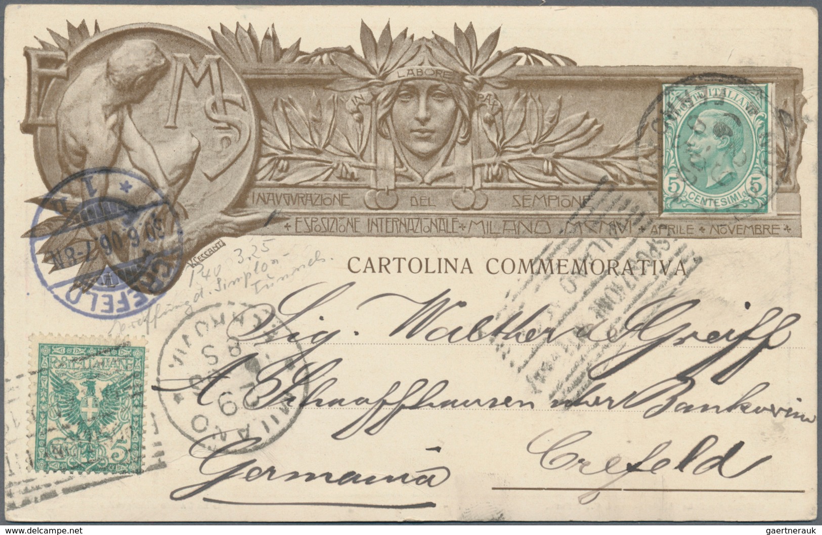 Italien: 1875-1950 (ca). About 150 - 200 Cover And Stationery With Many Better Items Like Garibaldi - Sammlungen
