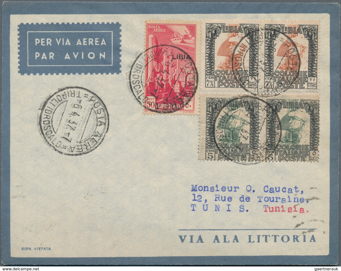 Italien: 1927/1940, AIRMAIL, Lot Of Eight Flight Covers/cards, Mainly First/special Flights: 1.2.192 - Colecciones