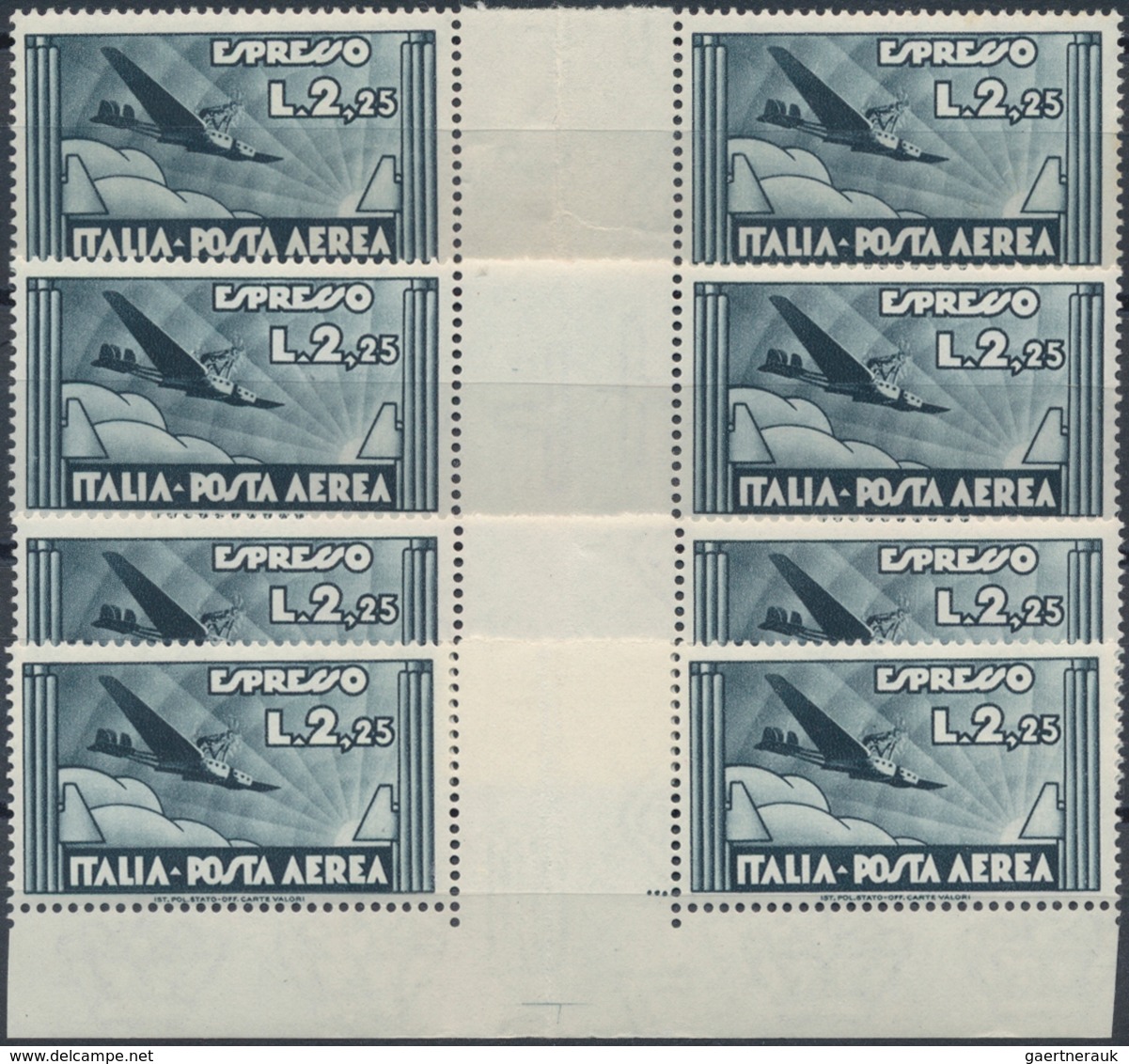 Italien: 1934, "THE MINT ITALY INVESTMENT STOCK" Including Fiume Decennial Issue Five Values 25 C. G - Colecciones