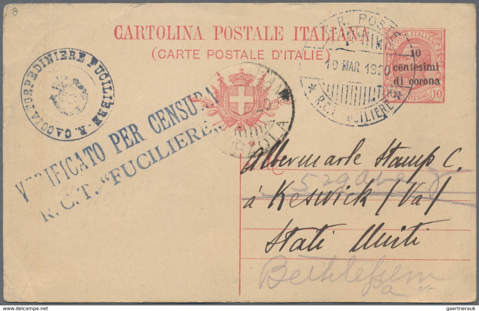 Italien - Ganzsachen: 1875/1992 Collection Of Ca. 200 Unused And Used Postal Stationeries (incl. Pos - Entero Postal