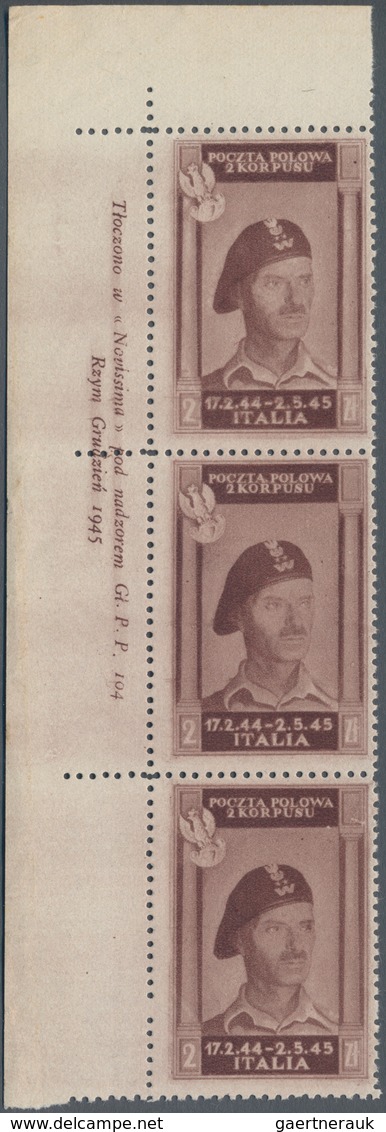 Italien - Besonderheiten: 1946, POLISH CORPS: Soldier 2zl. Red-brown In A Lot With 35 Stamps Mostly - Sin Clasificación