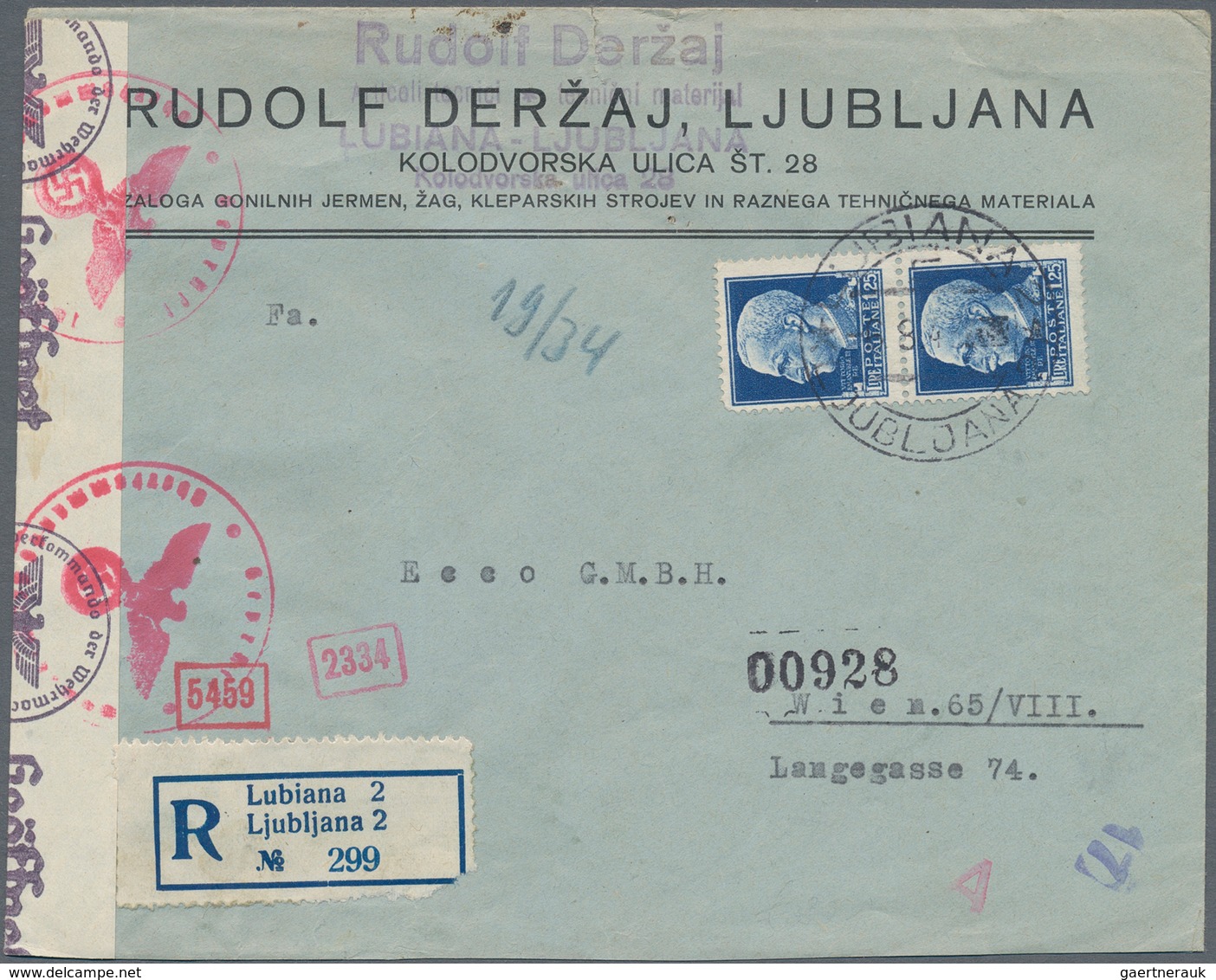 Jugoslawien: 1890/1943 (ca.), Yugoslavian Area/Albania, Lot Of Apprx. 94 Covers/cards/stationeries, - Cartas & Documentos