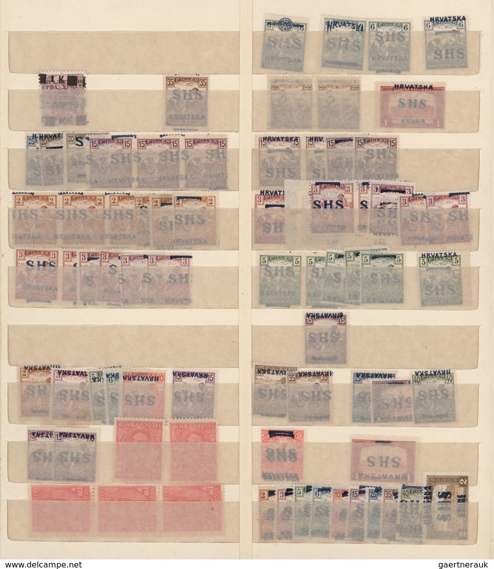 Jugoslawien: 1918/1940, Mint And Used Accumulation Of Several Hundred Stamps In A Stockbook, Compris - Covers & Documents