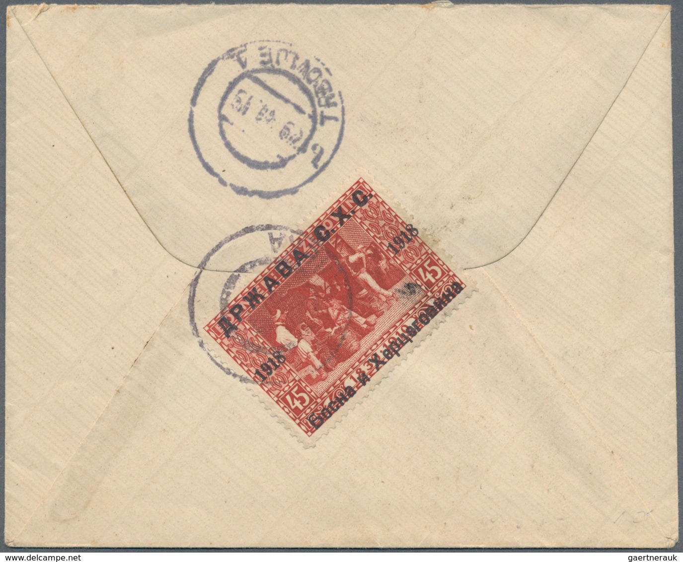 Jugoslawien: 1919/1936, Assortment Of 18 Commercial Covers/cards, Incl. Registered Mail, Interesting - Lettres & Documents