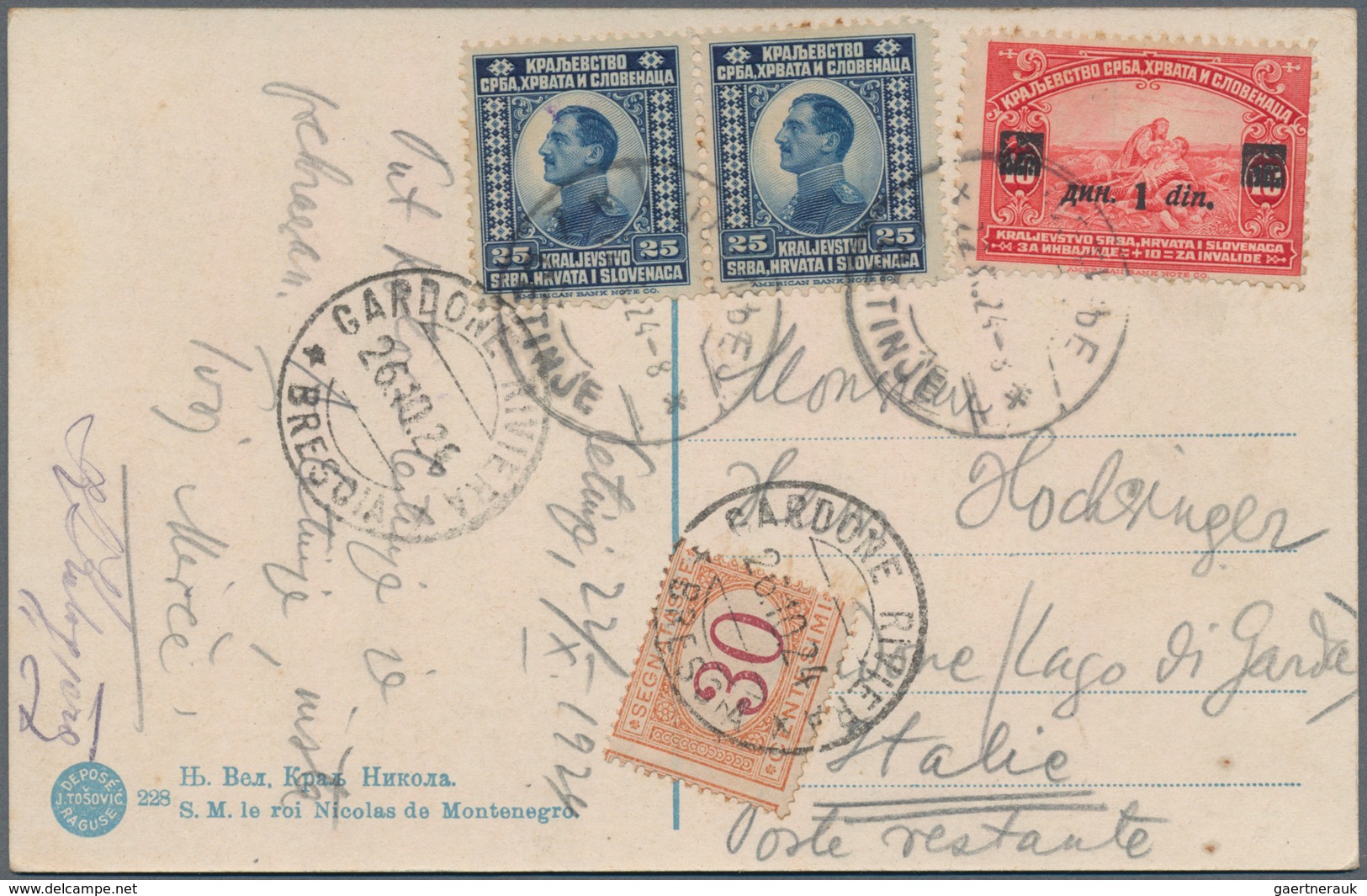 Jugoslawien: 1919/1937, Assortment Of 18 (mainly Commercial) Covers/cards, Incl. Registered Mail, In - Covers & Documents