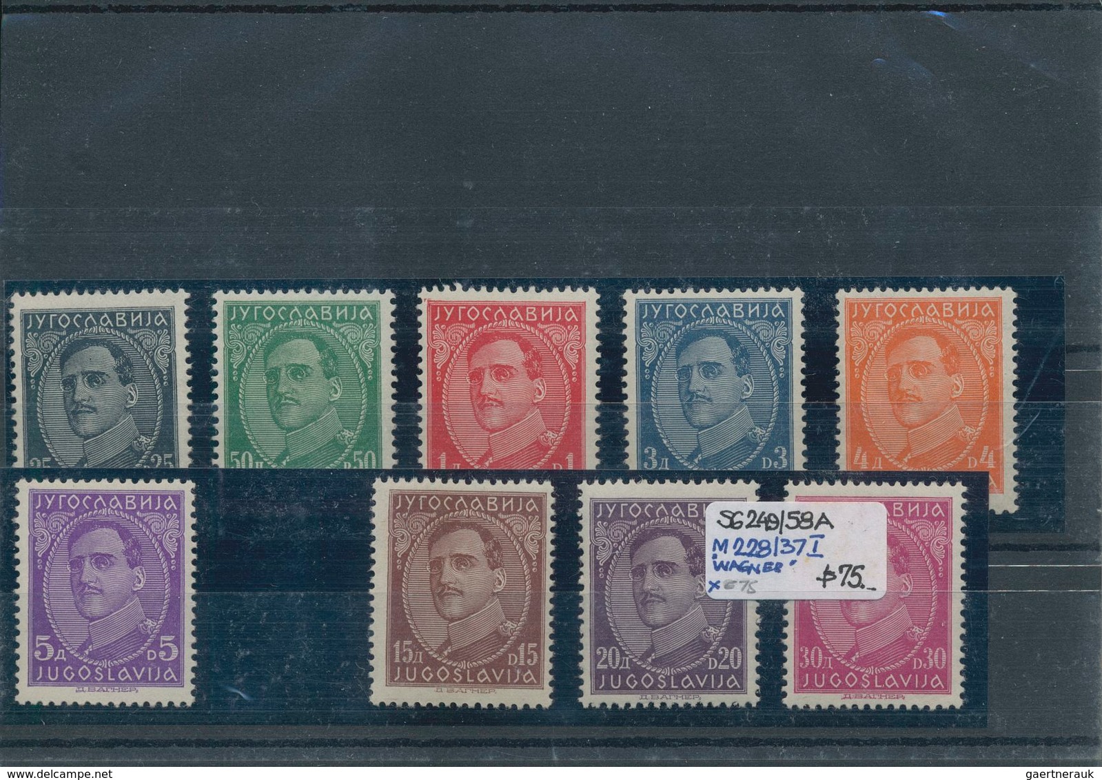 Jugoslawien: 1921/1938, Mint And Used Holding On Stockcards In A Small Binder With Many Interesting - Briefe U. Dokumente