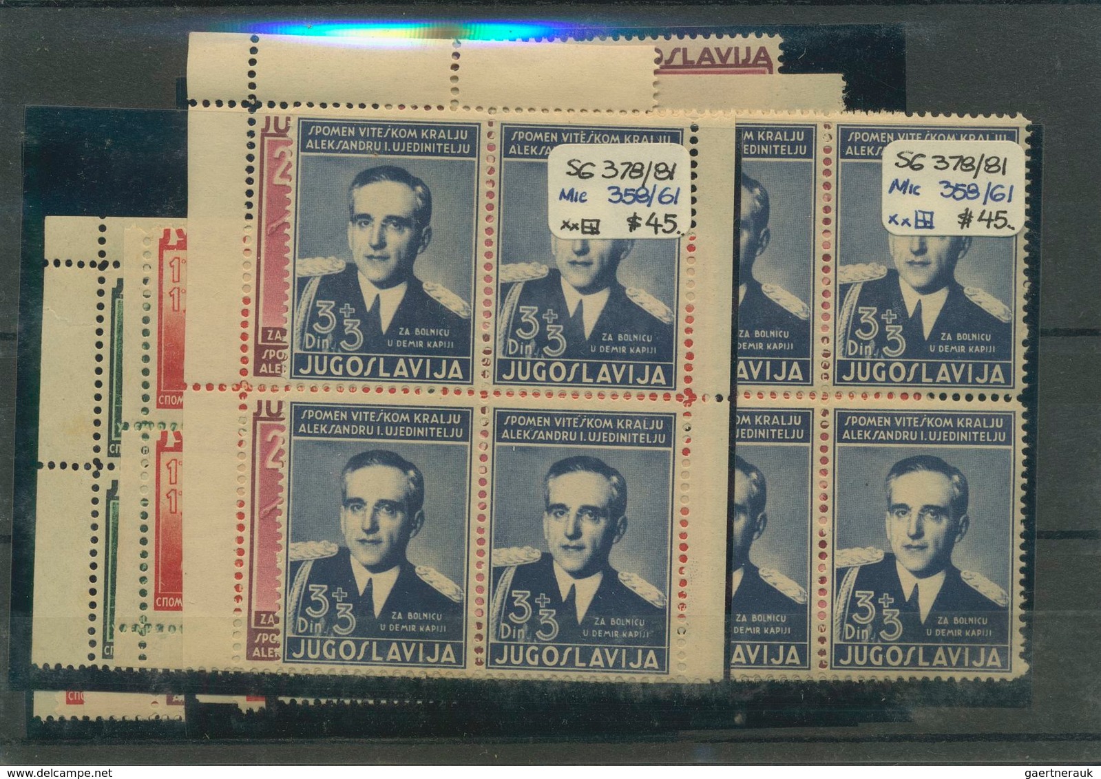 Jugoslawien: 1921/1938, Mint And Used Holding On Stockcards In A Small Binder With Many Interesting - Briefe U. Dokumente