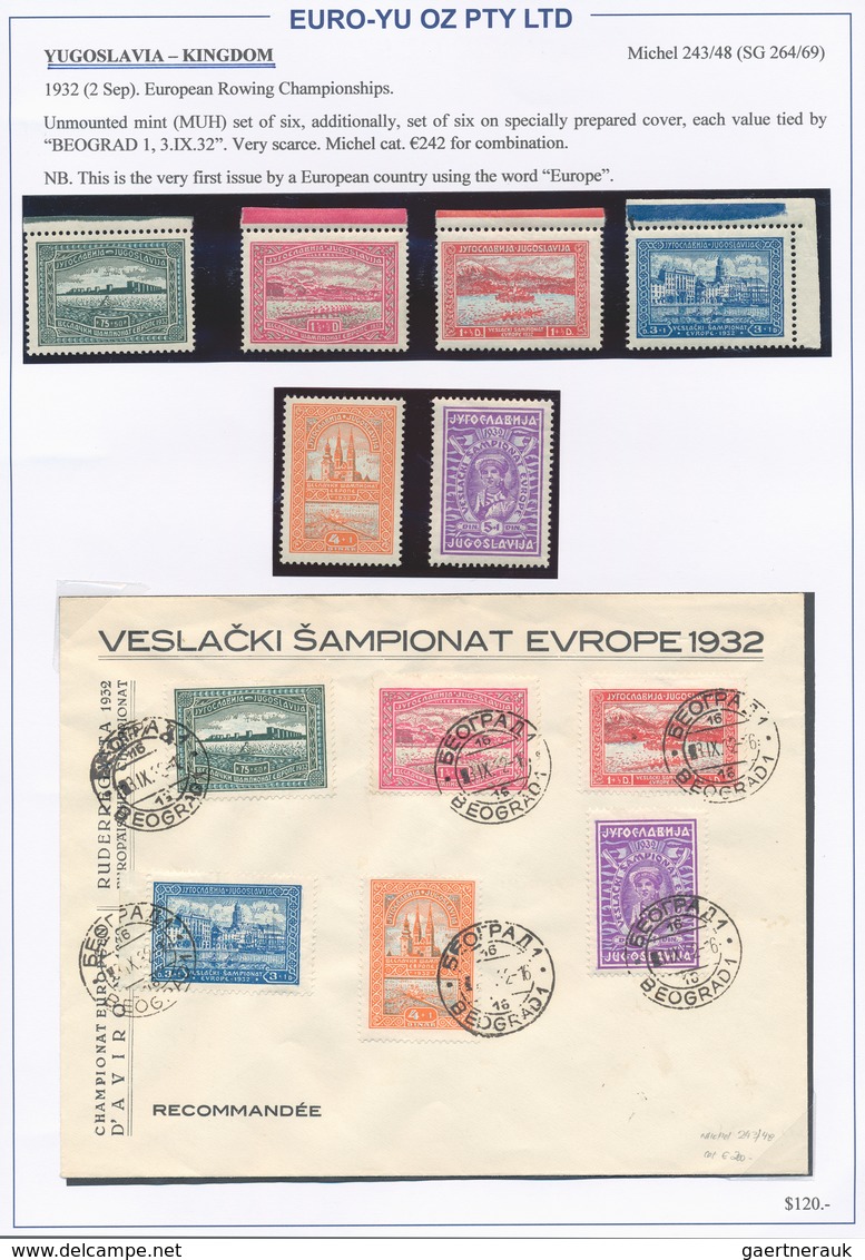 Jugoslawien: 1924/1941, Collection Of 31 Covers/cards (plus Some U/m Material) On Written Up Album P - Covers & Documents