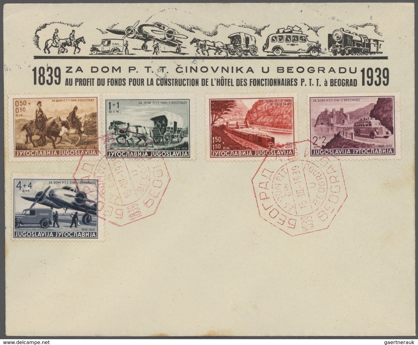 Jugoslawien: 1938/1941, Assortment Of Apprx. 80 Covers/cards With Attractive Frankings And Special E - Lettres & Documents