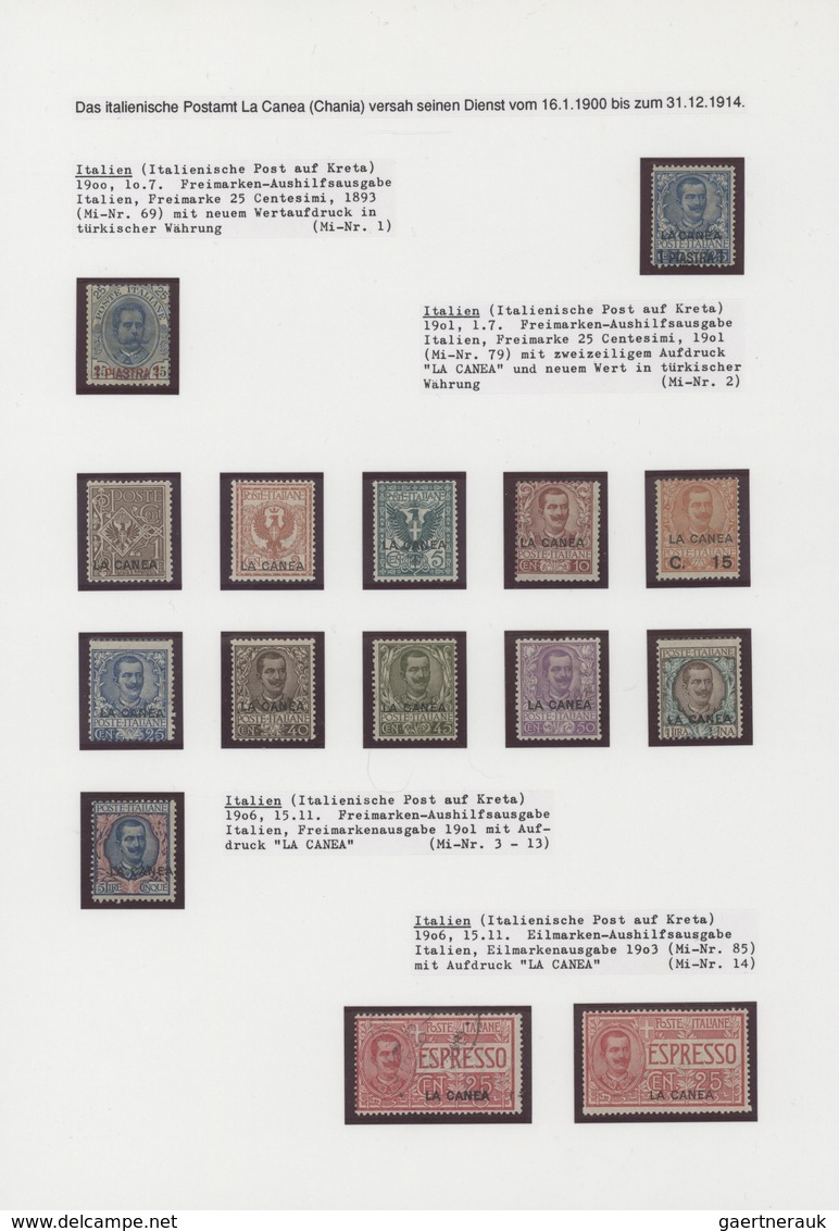 Kreta: 1898/1910, comprehensive mint/used, essentially complete collection with more than 200 stamps