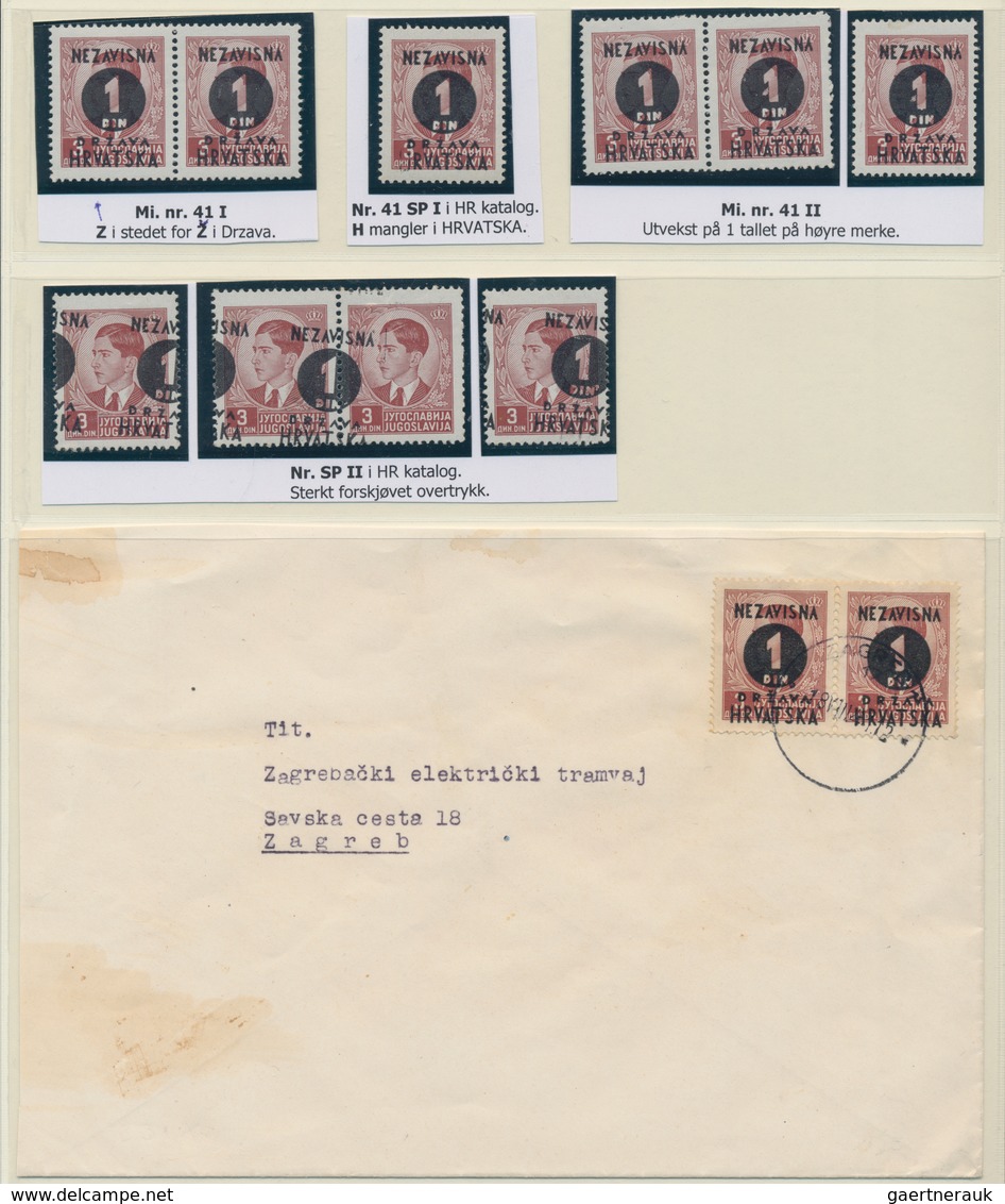 Kroatien: 1941/1945, Extensively Specialised Collection In Four Lindner Binders On Apprx. 175 Album - Croacia