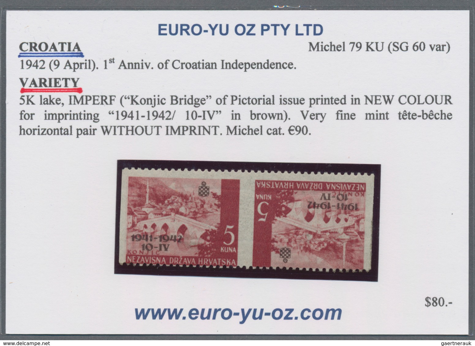 Kroatien: 1942, Independence/Philatelic Exhibition/Overprints, Specialised Assortment Of Apprx. 67 S - Croacia