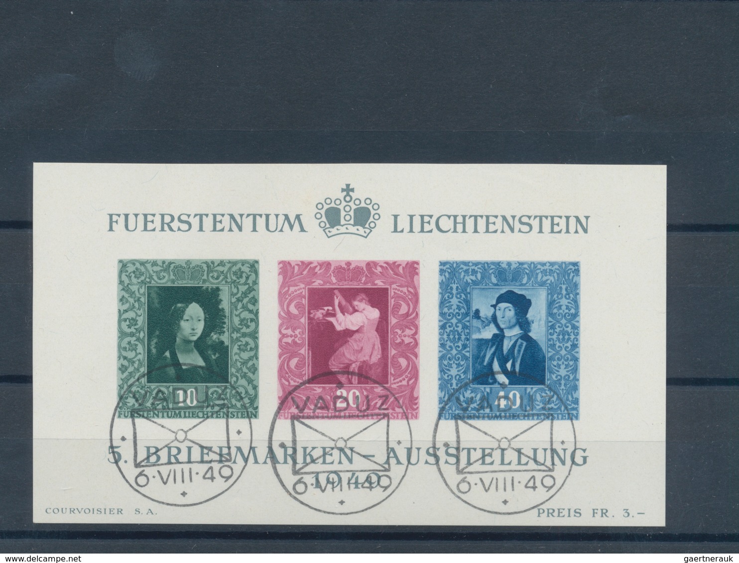 Liechtenstein: 1912/1960, Sauberes Lot Von Mittleren Und Besseren Ausgaben Ab MiNr. 1/3, Dabei MiNr. - Sammlungen