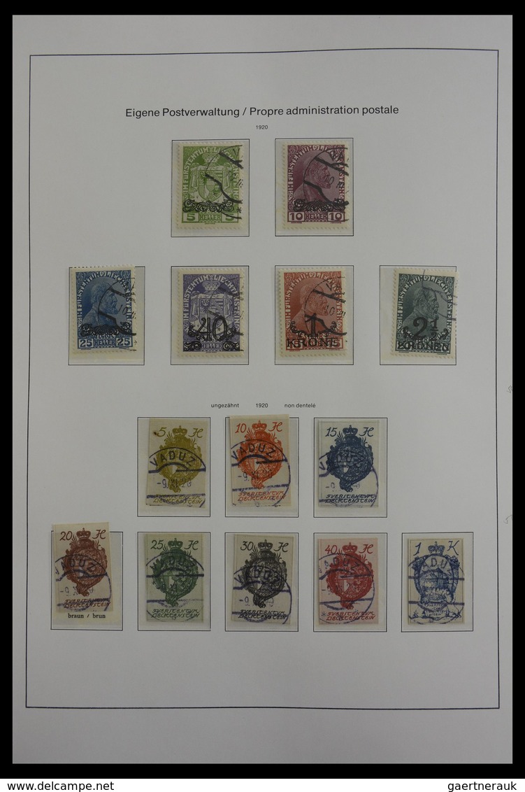 Liechtenstein: 1912-1985: Almost Complete And Mostly Cancelled Collection Liechtenstein 1912-1985 In - Sammlungen