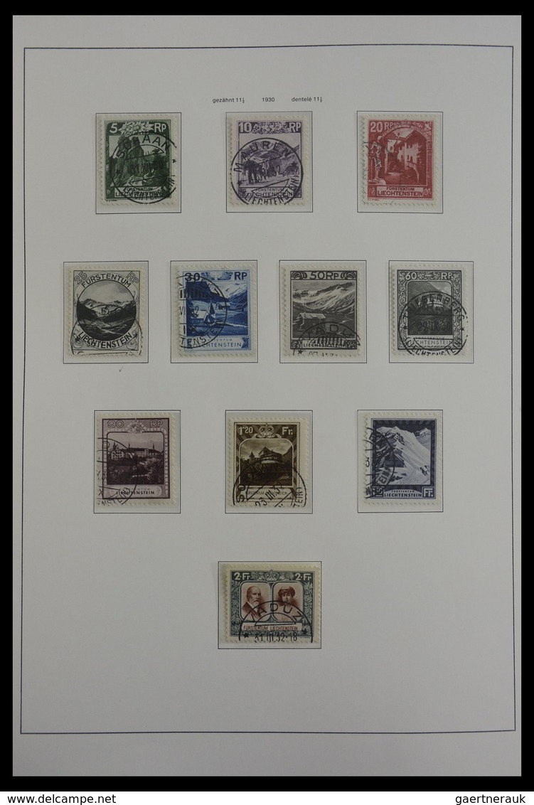 Liechtenstein: 1912-1985: Almost Complete And Mostly Cancelled Collection Liechtenstein 1912-1985 In - Sammlungen