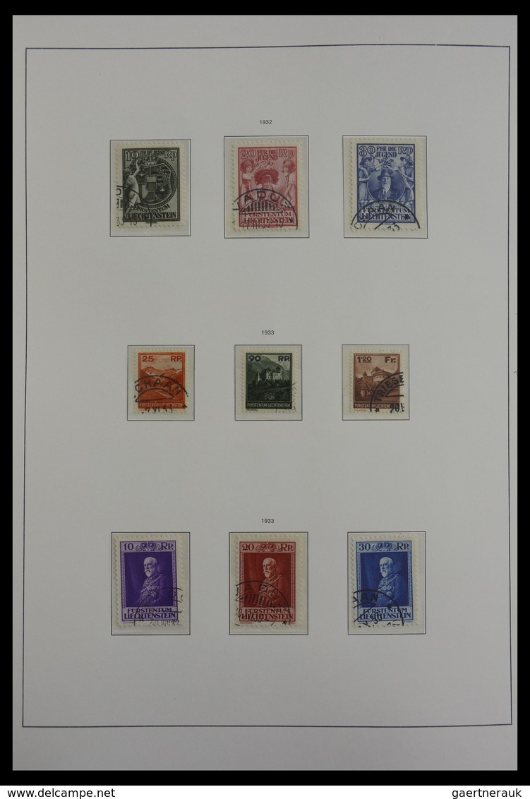 Liechtenstein: 1912-1985: Almost Complete And Mostly Cancelled Collection Liechtenstein 1912-1985 In - Sammlungen