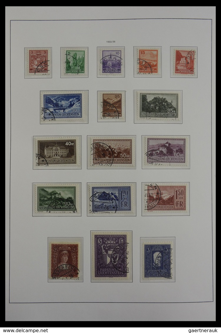 Liechtenstein: 1912-1985: Almost Complete And Mostly Cancelled Collection Liechtenstein 1912-1985 In - Sammlungen