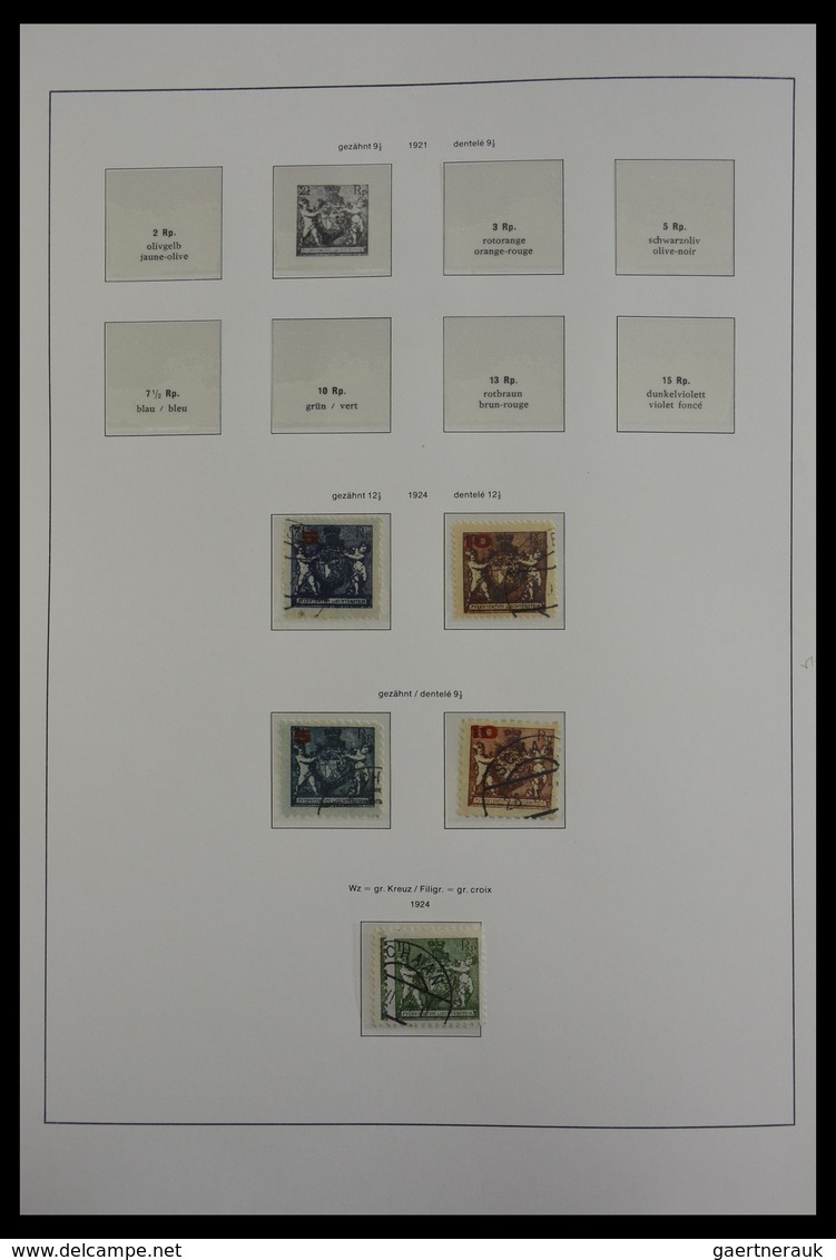 Liechtenstein: 1912-1985: Almost complete and mostly cancelled collection Liechtenstein 1912-1985 in