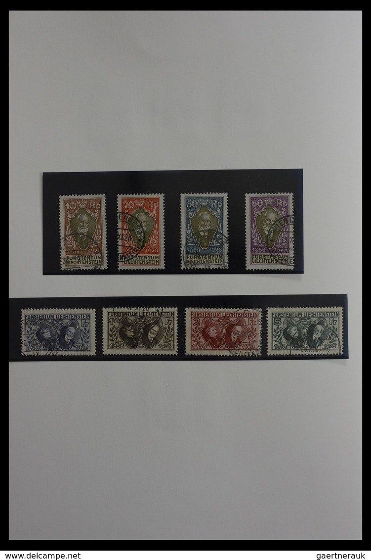 Liechtenstein: 1912-1985: Almost complete and mostly cancelled collection Liechtenstein 1912-1985 in