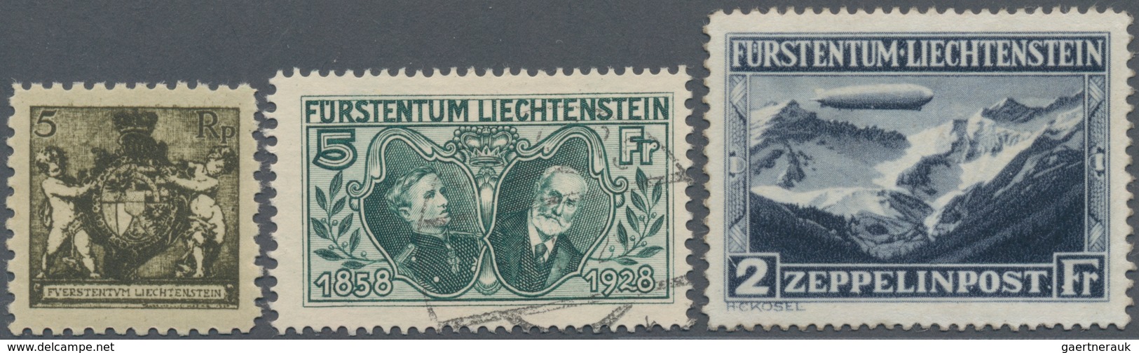 Liechtenstein: 1912-2018, Sammlung Von Gestempelten Und/oder Postfrischen, Wenig Ungebrauchten Marke - Sammlungen