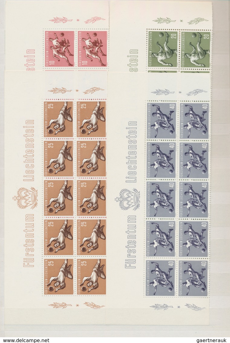 Liechtenstein: 1941/1960, Postfrische Partie Von Nur Mittleren Und Besseren Ausgaben In Kompletten S - Lotes/Colecciones