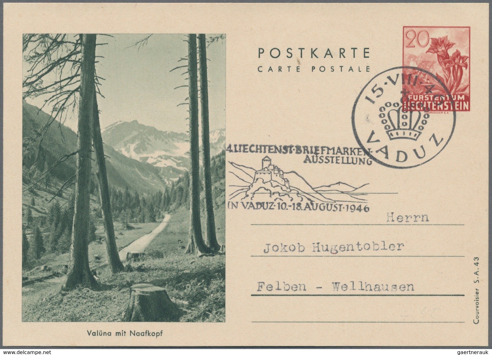 Liechtenstein - Ganzsachen: 1918/1959, Sammlung Mit Ca. 140 Meist Gestempelten Ganzsachen In Meist S - Ganzsachen